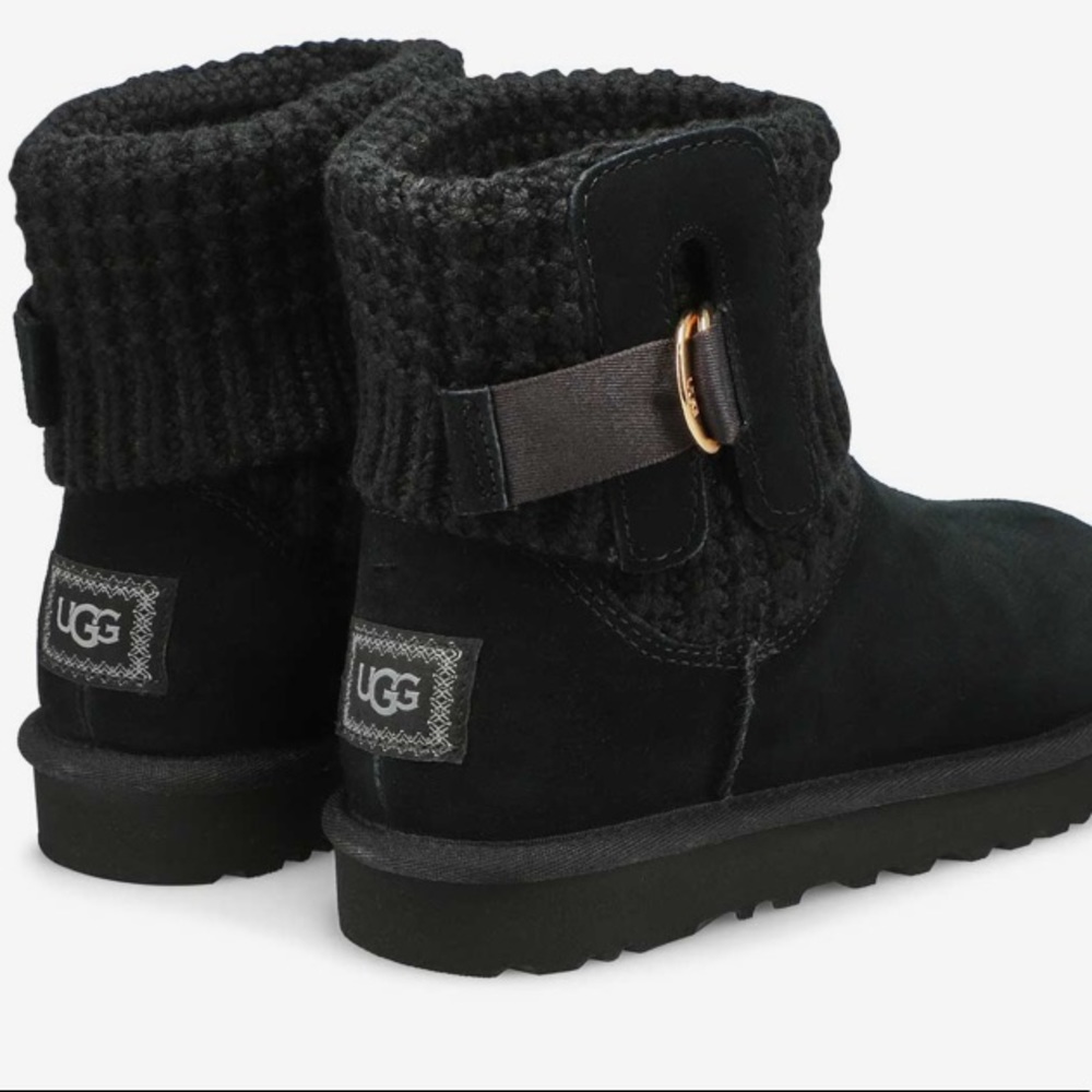 Brand New Classic Solene Mini Ugg Boots Black - 8
